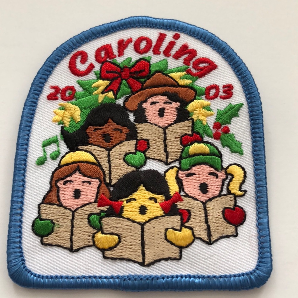 Vintage 2003 Girl Scout Caroling patch badge